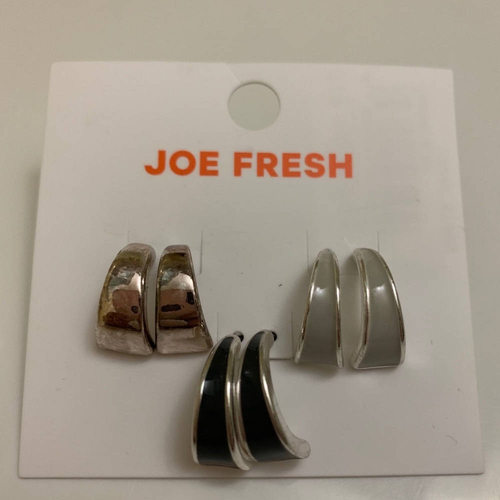 Joe fresh 3 pack earring NWT